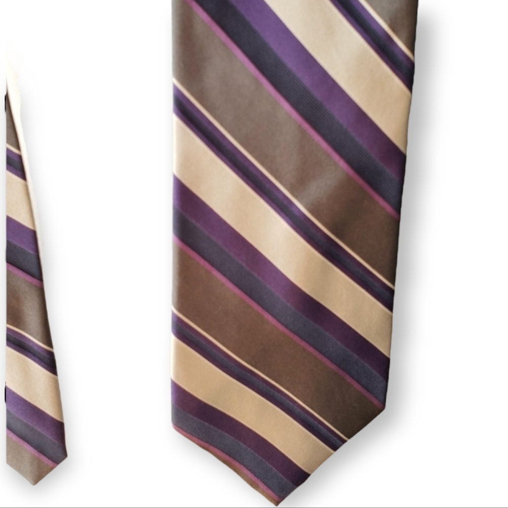 BUGATTI XE Men's Neck-Tie purple/Gray/white/bla